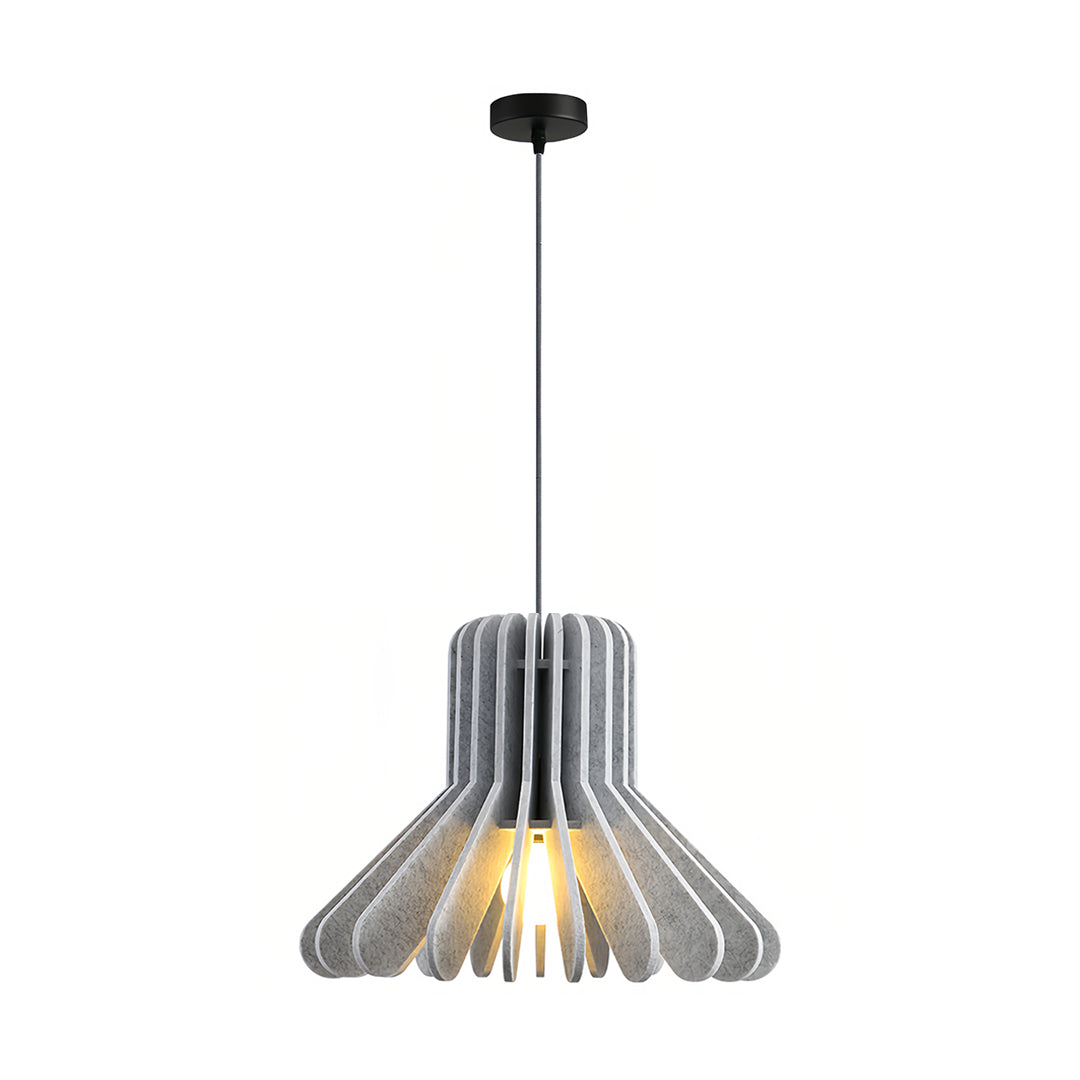 Acoustic Felt Pendant Light with Iron Shade, Noise-Reducing Ceiling Lamp for Modern Interiors
