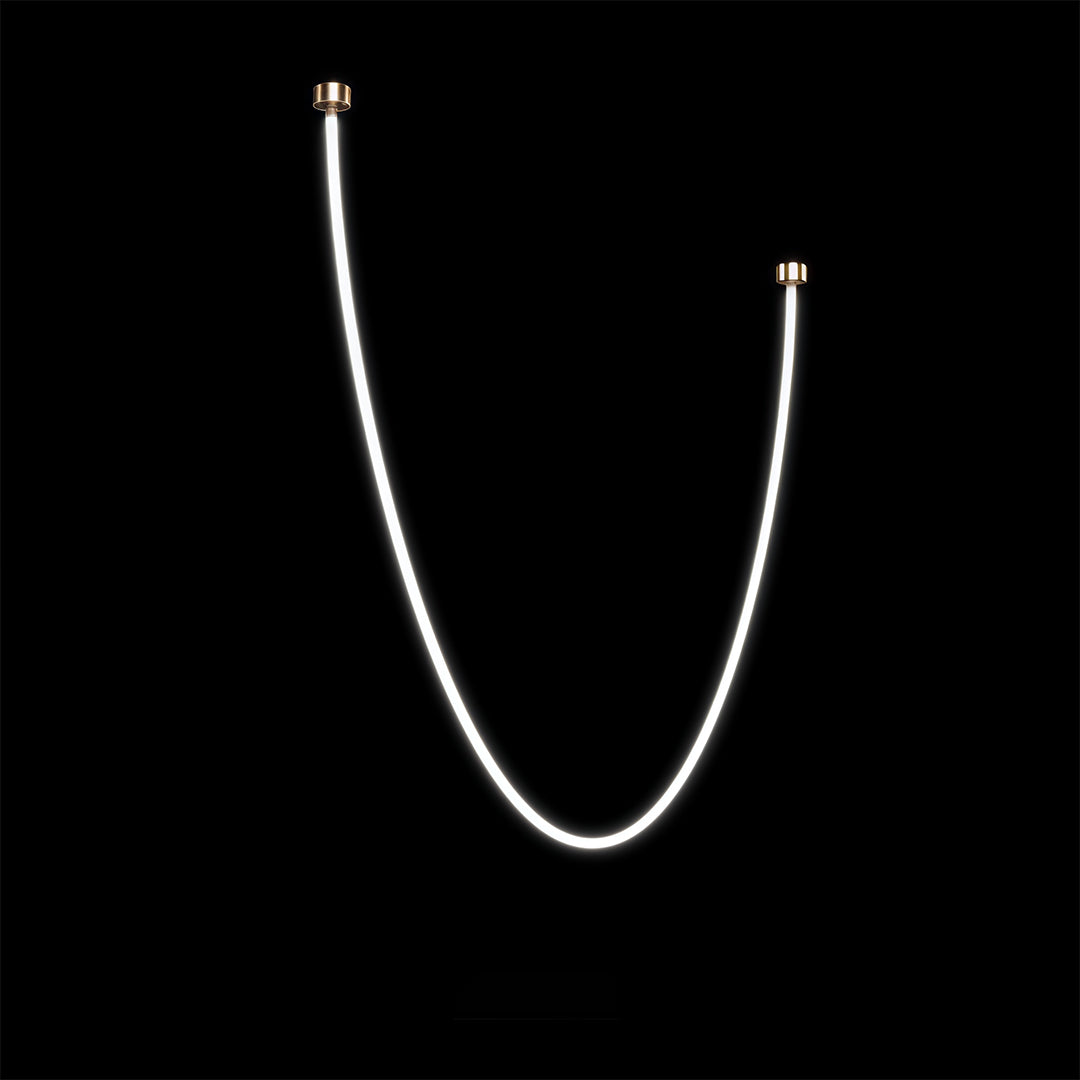Linear LED Pendant Light – Minimalist Silicone Neon Ceiling Lamp