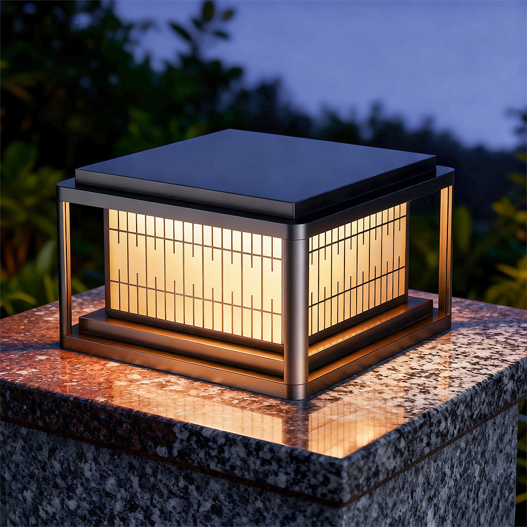 Modern Outdoor Pillar Lights Waterproof LED Column Lamp for Courtyard