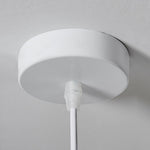 French-Style Metal Pendant Light with Frosted Glass Shade