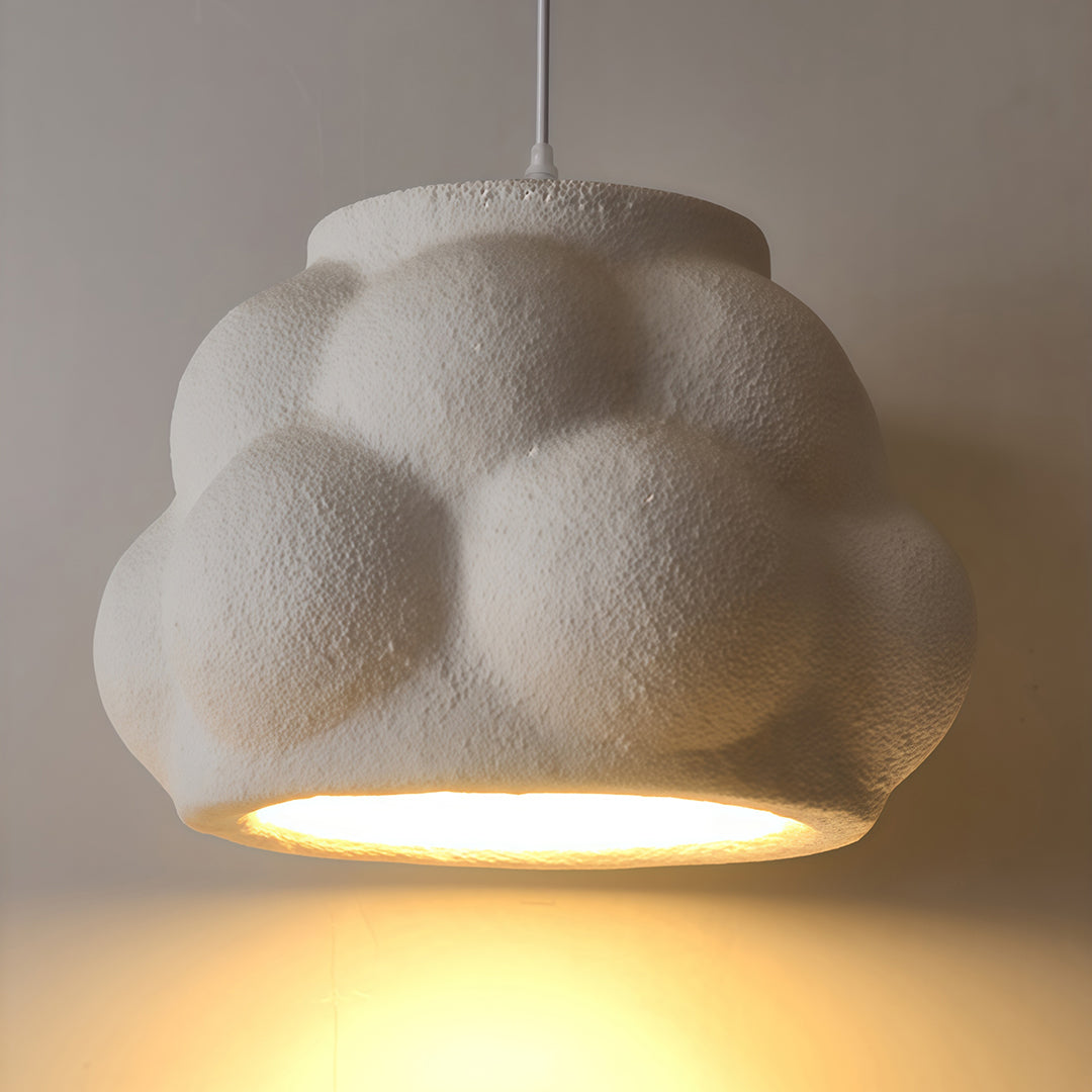 French-Style Metal Pendant Light with Frosted Glass Shade