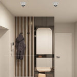 Recessed LED Downlight in White Aluminum with Anti-Glare Design