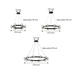 Lumina Ring LED Chandelier — Modern Nordic Glass Pendant Light