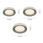Crystal Flush Mount Ceiling Light in Chrome, Modern LED Ring