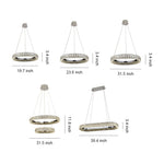Lumina Ring Chandelier — Modern Crystal LED Ceiling Light