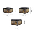 Modern Square Pillar Gate Light with Solar & Hardwired Options