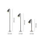 Modern Landscape Path Lights with Glass Shade for Outdoor Garden Walkways