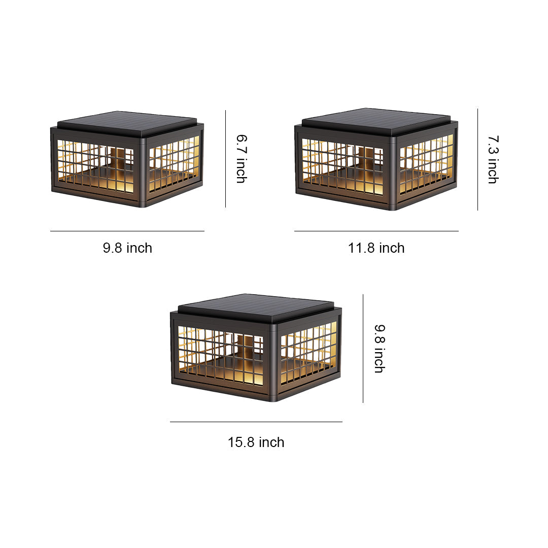 Modern Outdoor Pillar Lights Waterproof Aluminum Garden Post Lighting