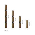 Modular Linear LED Wall Sconce in Matte Black