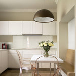 Hemisfera Plaster Pendant Light — Designer Hemisphere Suspension Lamp