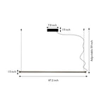 Linear LED Pendant Light in Black or Gold – Modern Minimalist Suspension Lamp