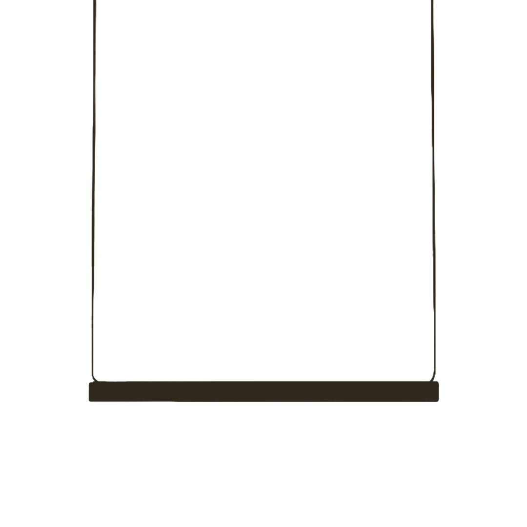 Nordic Minimalist Linear Pendant Light with Adjustable Height