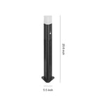 Solar Bollard Light Outdoor Garden Aluminum LED Landscape Lamp