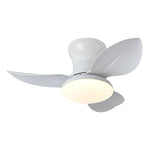 Modern 3-Blade Ceiling Fan with Dimmable LED Light and Remote