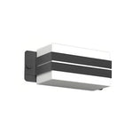 Geometric Outdoor Wall Sconce in Black and White Stainless Steel