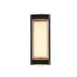 Modern Dual-Directional Outdoor Wall Light with Arc and Rectangular Shades