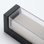 Modern Dual-Directional Outdoor Wall Light with Arc and Rectangular Shades