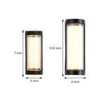 Modern Dual-Directional Outdoor Wall Light with Arc and Rectangular Shades