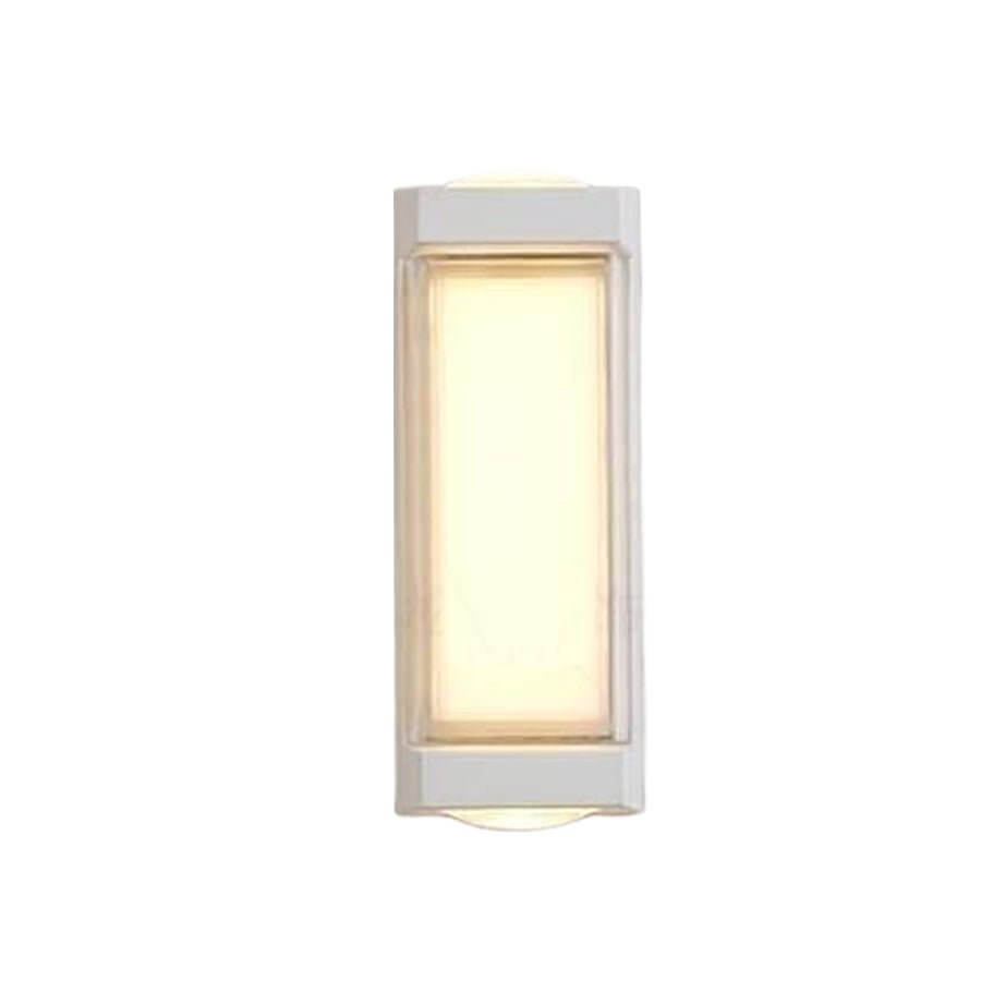 Modern Dual-Directional Outdoor Wall Light with Arc and Rectangular Shades