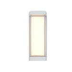 Modern Dual-Directional Outdoor Wall Light with Arc and Rectangular Shades