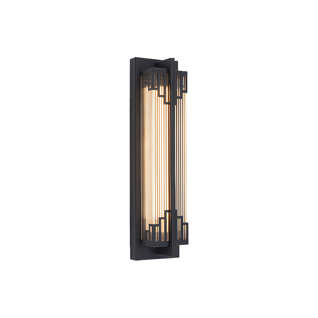 Outdoor Linear LED Wall Sconce in Stainless Steel, Modern Waterproof Courtyard Lighting