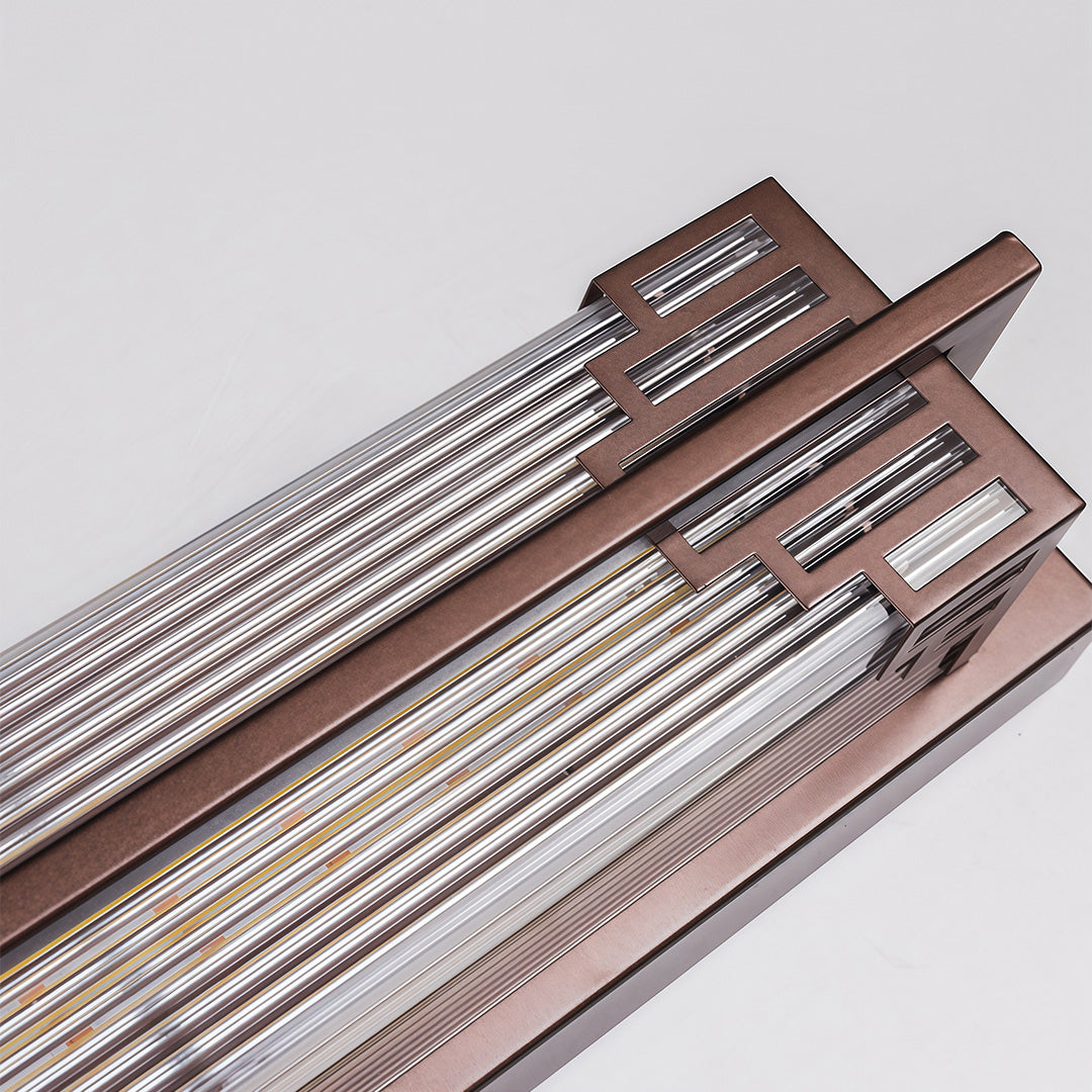 Outdoor Linear LED Wall Sconce in Stainless Steel, Modern Waterproof Courtyard Lighting