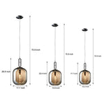 Industrial Glass Can LED Pendant Light for Modern Interiors