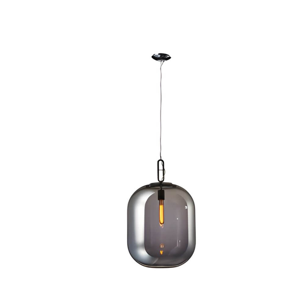 Industrial Glass Can LED Pendant Light for Modern Interiors