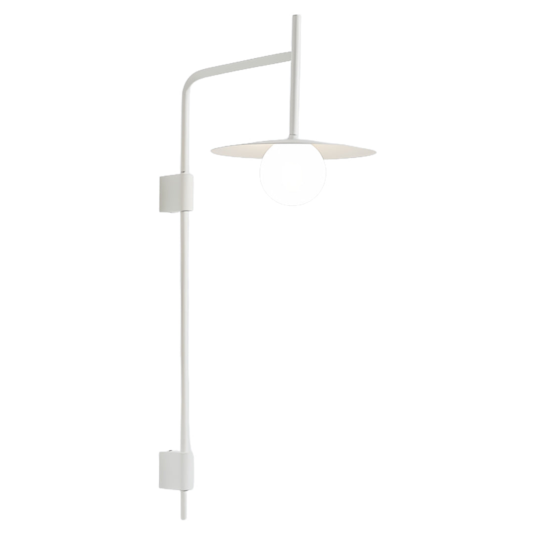 Modern Industrial LED Wall Sconce with Adjustable Arm for Reading
