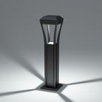 Geometric Outdoor Bollard Lights | Modern Aluminum Landscape Path Lighting