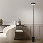Petite Floor Lamp with Dimmable LED Reading Light, Modern Minimalist Pole Lamp