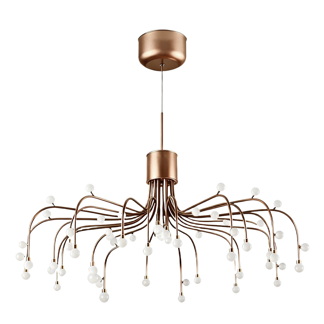 Modern Retro Adjustable LED Chandelier with Acrylic Shade
