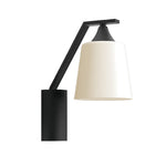 European Black Outdoor Wall Sconce with Clear Glass Shade