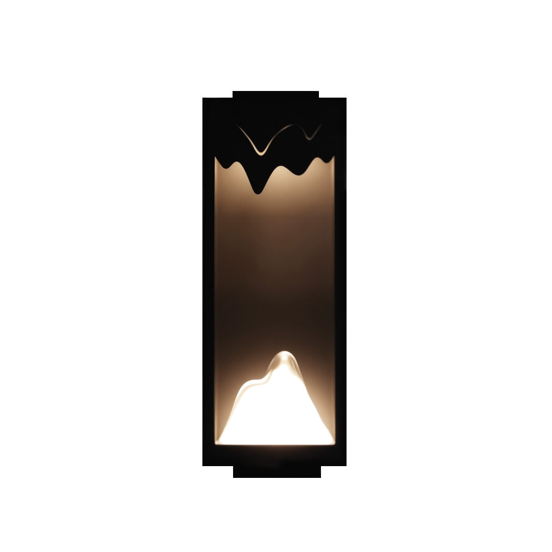 Modern Outdoor Wall Sconce with Stainless Steel Frame and Warm LED Light