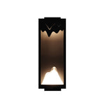 Modern Outdoor Wall Sconce with Stainless Steel Frame and Warm LED Light