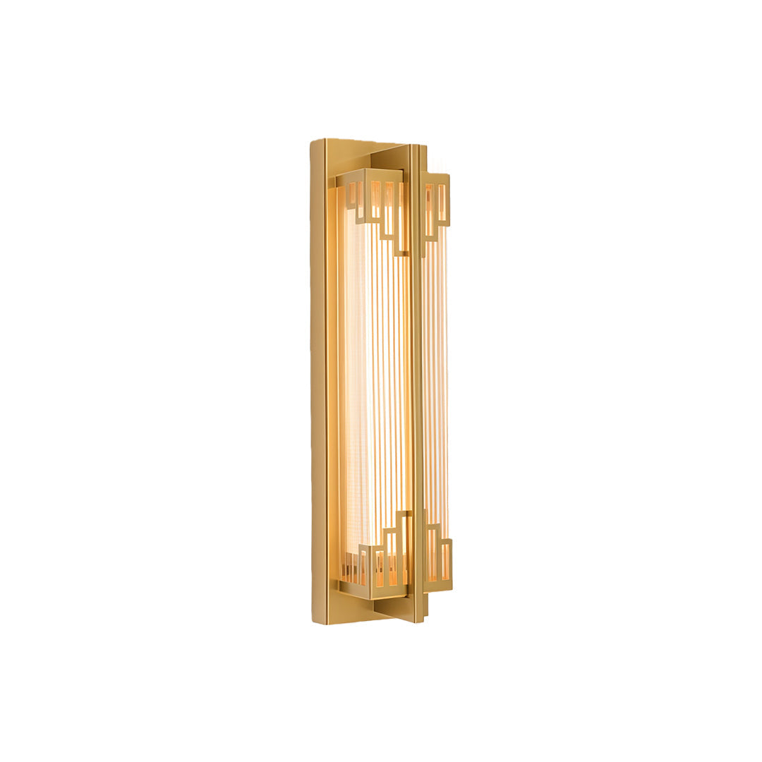 Outdoor Linear LED Wall Sconce in Stainless Steel, Modern Waterproof Courtyard Lighting