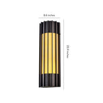 Modern Copper Outdoor Wall Sconce with Marble Shade, LED