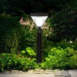 Aluminum Solar Post Light with Tapered LED Top for Pathways and Gardens