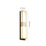 Linear Wall Sconce in Copper and Marble – Modern Minimalist LED Strip Light