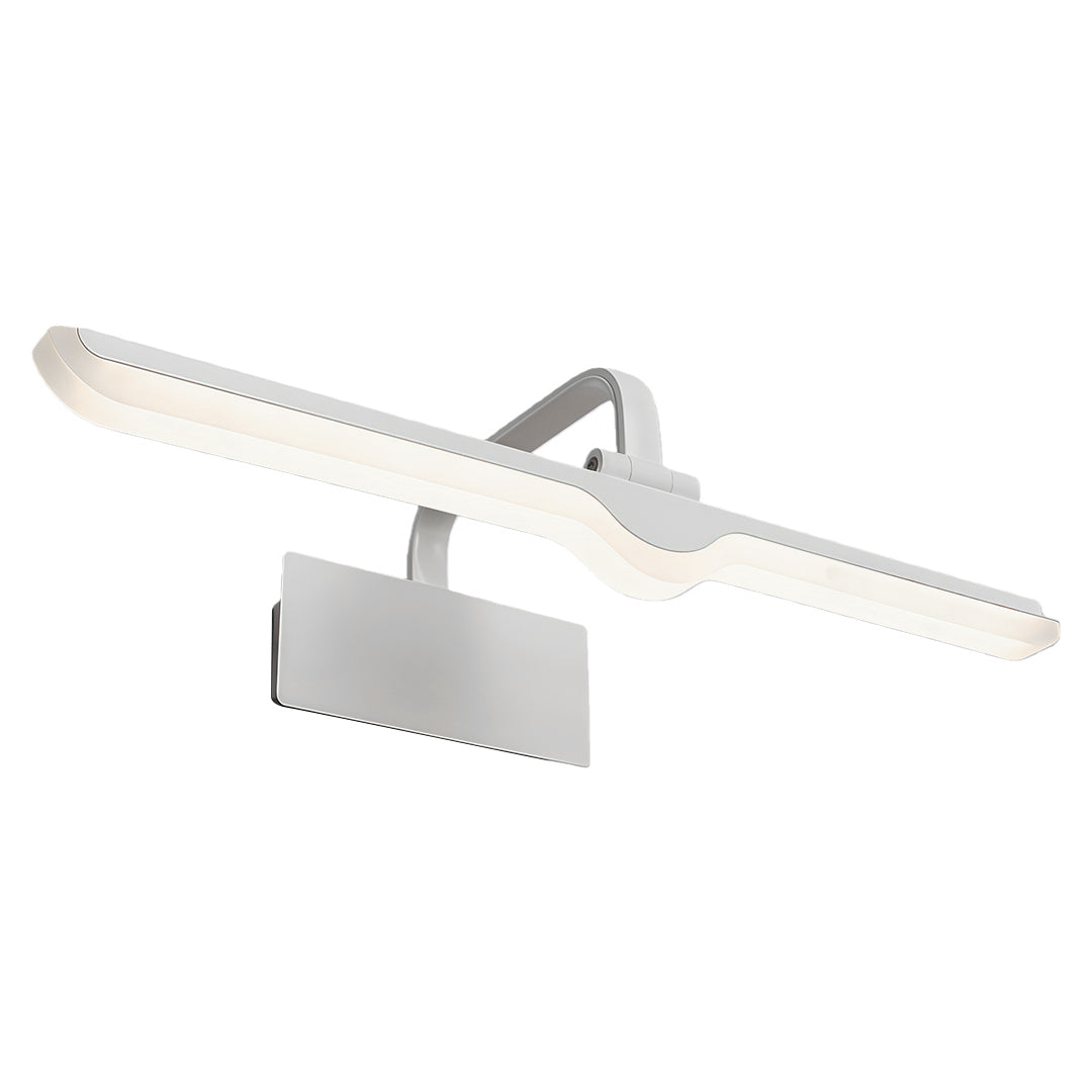 Lumen White LED Vanity Light Bar with Adjustable Heads for Modern Bathrooms