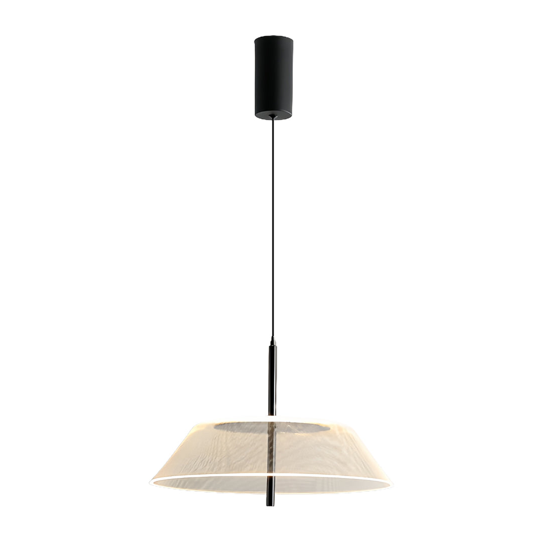 Spectrum Clear Glass Pendant Light for Kitchen Island, Modern LED Hanging Lamp