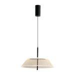 Spectrum Clear Glass Pendant Light for Kitchen Island, Modern LED Hanging Lamp