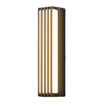 Modern Outdoor Linear Wall Light – Black Aluminum LED Sconce