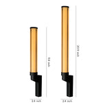 Modern Outdoor Wall Sconce with Clear Glass Shade and LED
