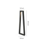 Modern Black LED Landscape Lighting Bollard for Outdoor Paths & Gardens