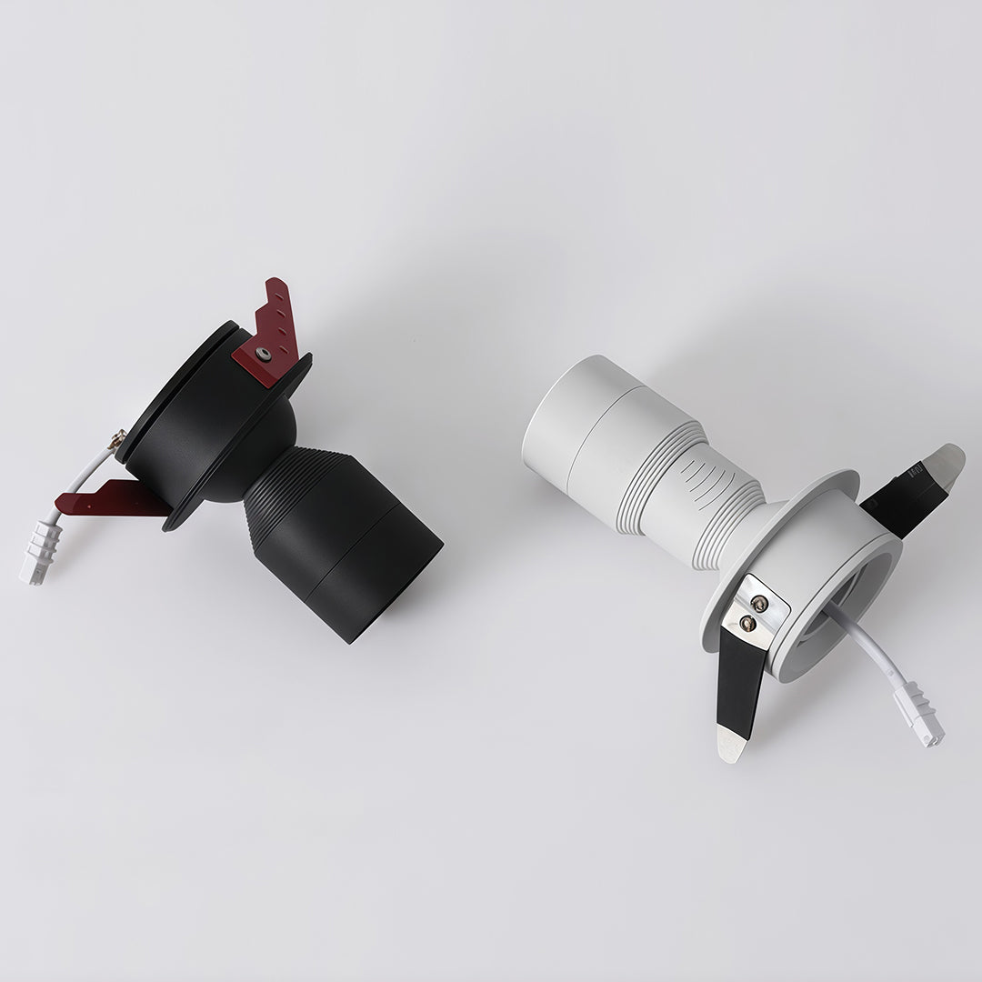 Adjustable LED Recessed Downlight with 360° Rotation, 7W, 3000K/4000K/6000K, Black or White