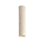 Travertine Cylinder Pendant Light, Modern Stone Downlight for Hallways