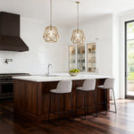 Aurelia Single Geometric Gold Pendant Light – Modern Nordic Ceiling Lamp
