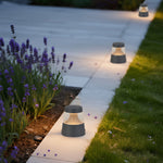 Modern Outdoor Bollard Landscape Light with Warm LED Glow