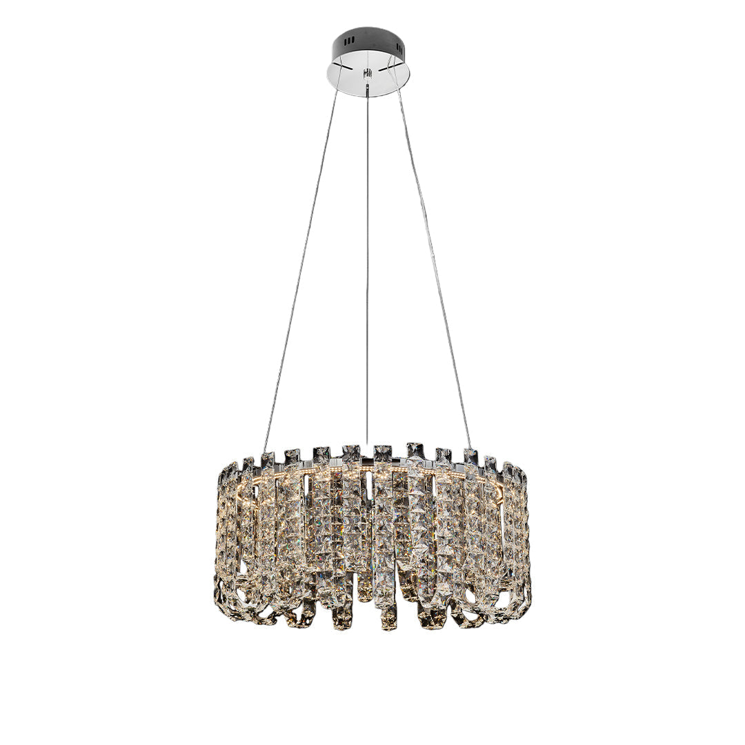 Lumina Crystal Chandelier – Modern Minimalist Pendant for Elegant Interiors